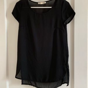 Sheer black top
